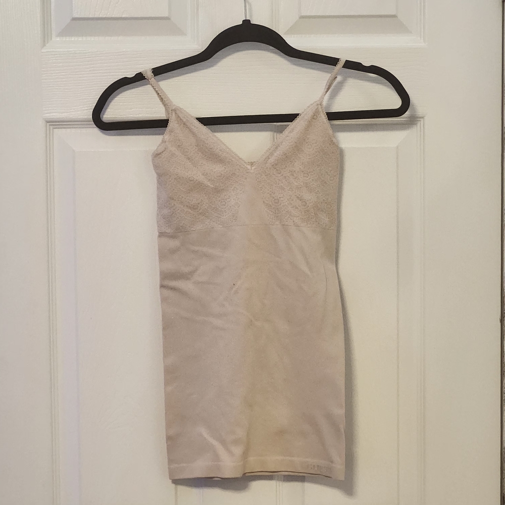 Guess Nude Lace Slip Dress